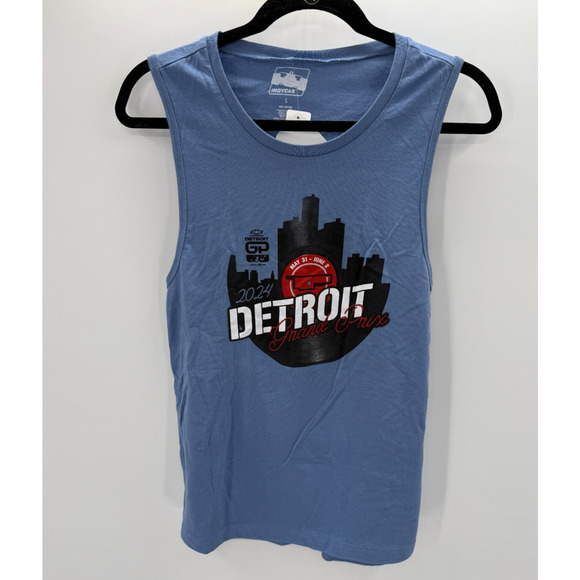 IndyCar Womens Tank Top Detroit Grand Prix Record 2024 Blue Size 2XL New - Picture 1 of 5